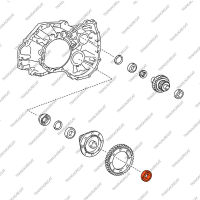 Подшипник дифференциала (тип 2, 44x76x16.0/20.3, роликовый)